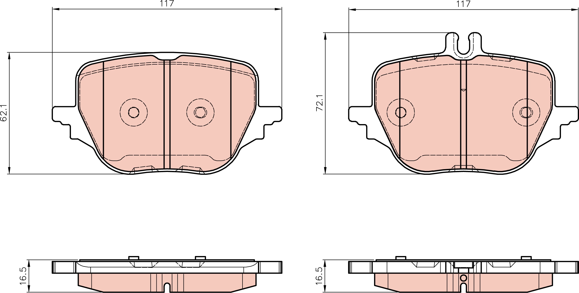 Brake Pad Set, disc brake (GDB8459)