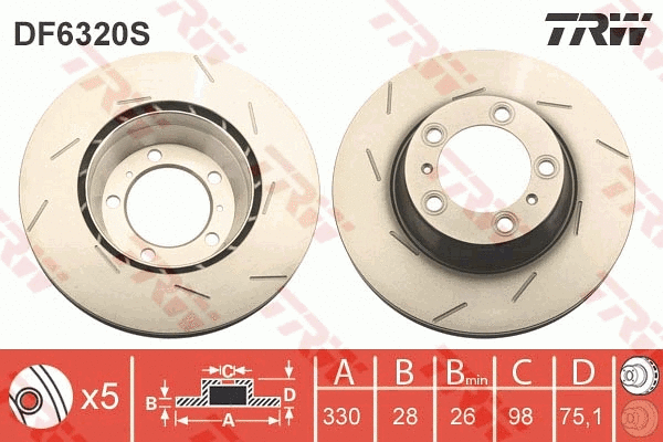 Brake Disc (DF6320S)