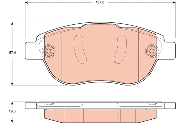 Brake Pad Set, disc brake (GDB1669)