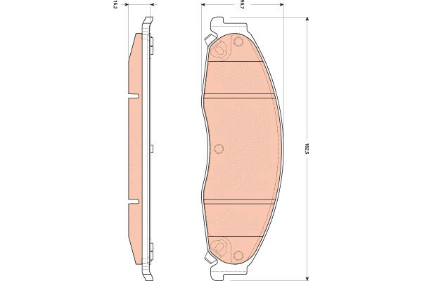 Brake Pad Set, disc brake (GDB4601)