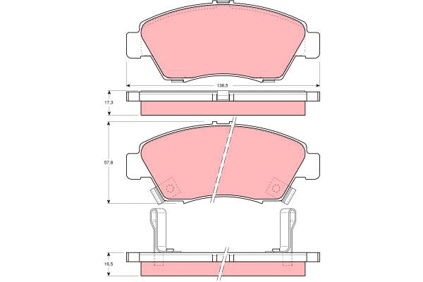 Brake Pad Set, disc brake (GDB1183)