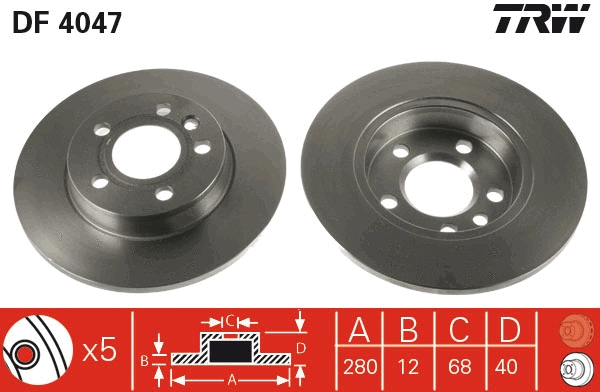 Brake Disc (DF4047)