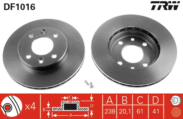 Brake Disc (DF1016)