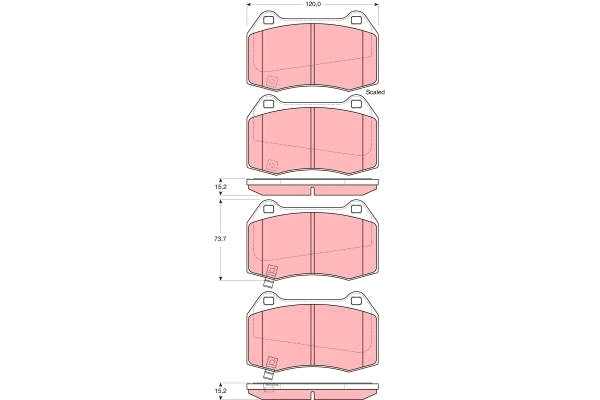 Brake Pad Set, disc brake (GDB3381DT)