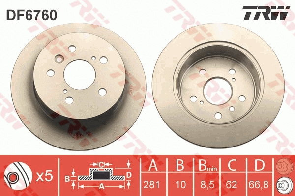 Brake Disc (DF6760)