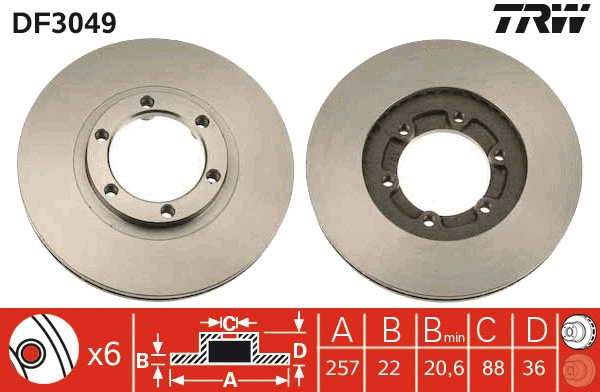 Brake Disc (DF3049)