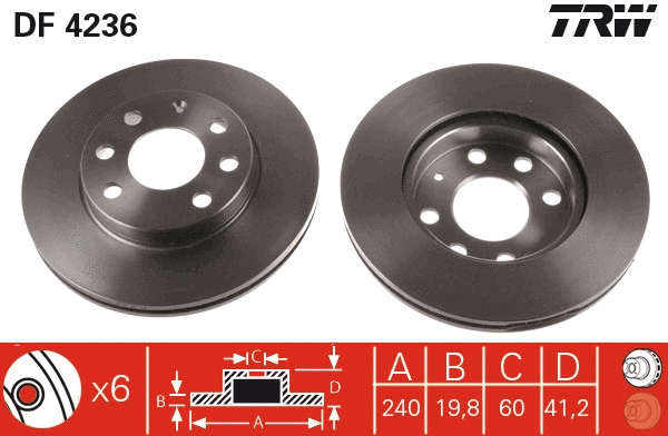 Brake Disc (DF4236)
