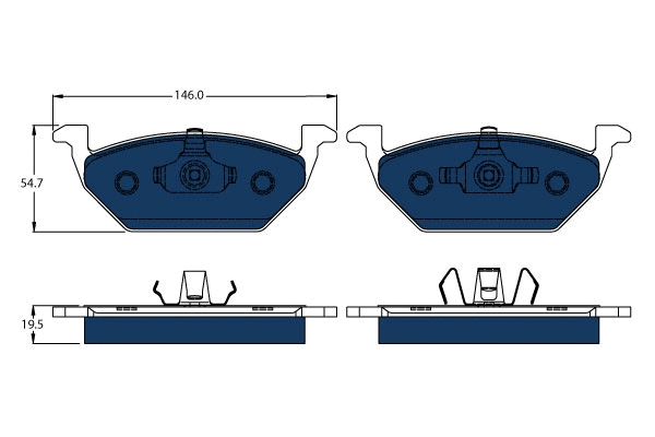 Brake Pad Set, disc brake (GDB1984BTE)