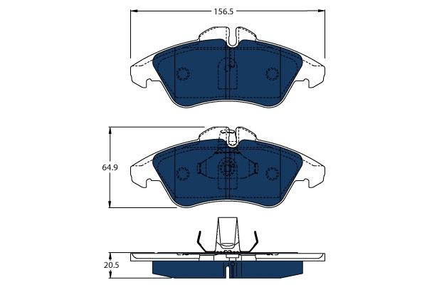 Brake Pad Set, disc brake (GDB1220BTE)