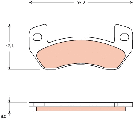 Brake Pad Set, disc brake (GDB1680)