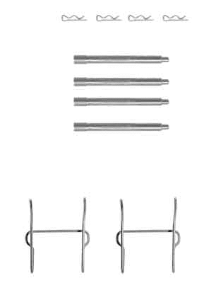 Accessory Kit, disc brake pad (PFK357)
