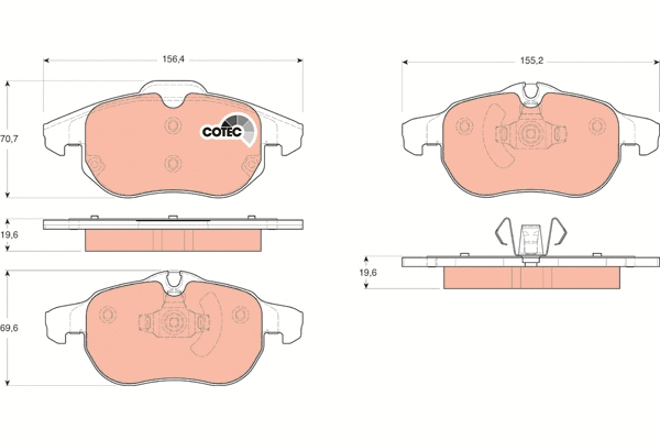 Brake Pad Set, disc brake (GDB1613)