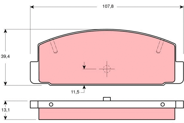 Brake Pad Set, disc brake (GDB3231)