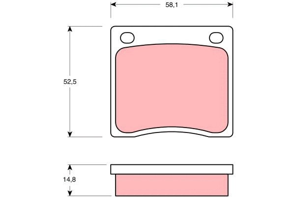Brake Pad Set, disc brake (GDB168)