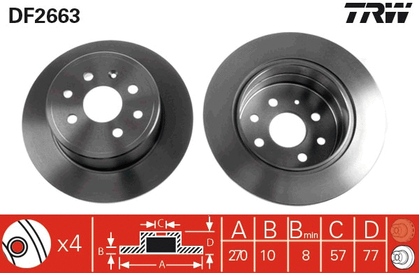 Brake Disc (DF2663)