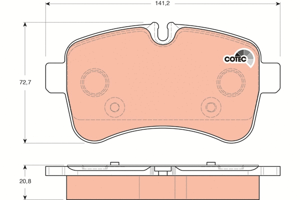 Brake Pad Set, disc brake (GDB1748)