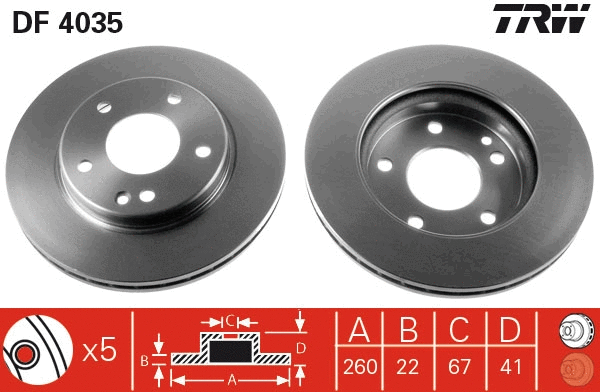 Brake Disc (DF4035)
