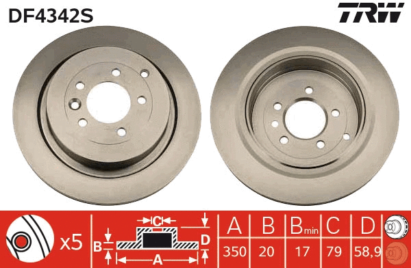 Brake Disc (DF4342S)