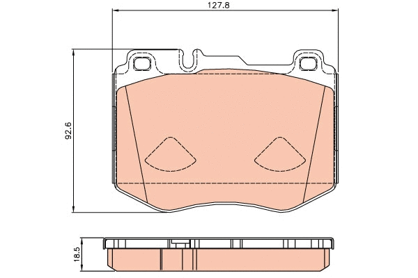 Brake Pad Set, disc brake (GDB2081)