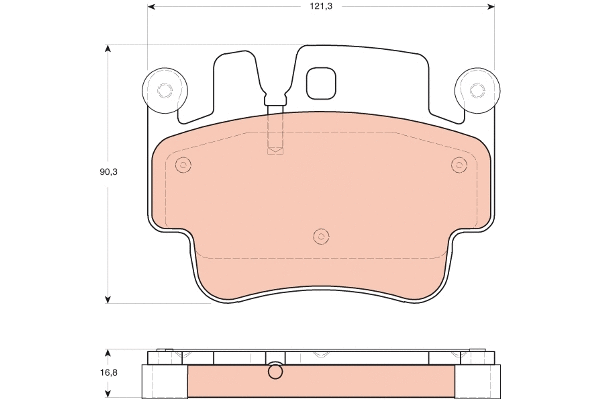Brake Pad Set, disc brake (GDB1742)