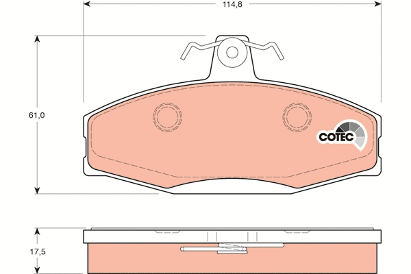Brake Pad Set, disc brake (GDB1280)