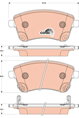 Brake Pad Set, disc brake (GDB3509)