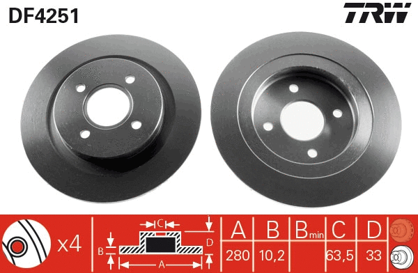 Brake Disc (DF4251)