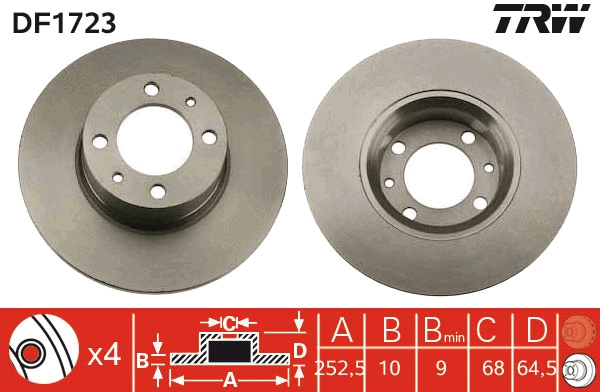Brake Disc (DF1723)
