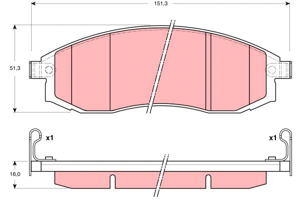 Brake Pad Set, disc brake (GDB3327)