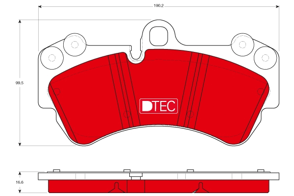 Brake Pad Set, disc brake (GDB1547DTE)