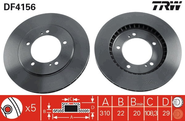 Brake Disc (DF4156)