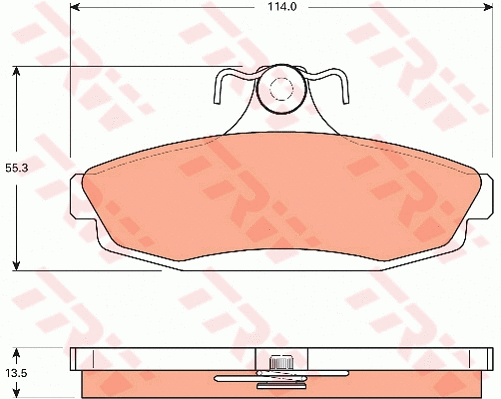 Brake Pad Set, disc brake (GDB7512)