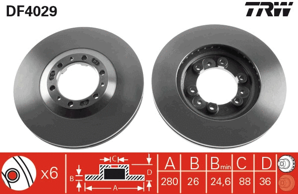 Brake Disc (DF4029)