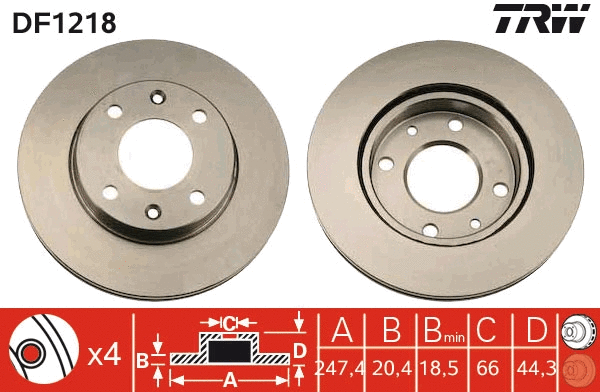 Brake Disc (DF1218)