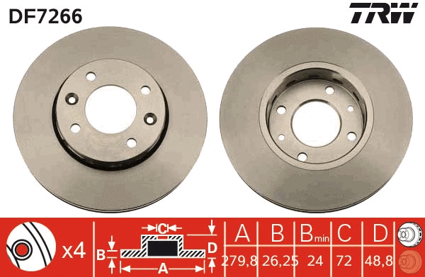 Brake Disc (DF7266)