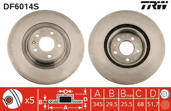 Brake Disc (DF6014S)