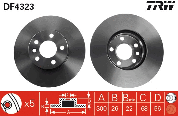 Brake Disc (DF4323)
