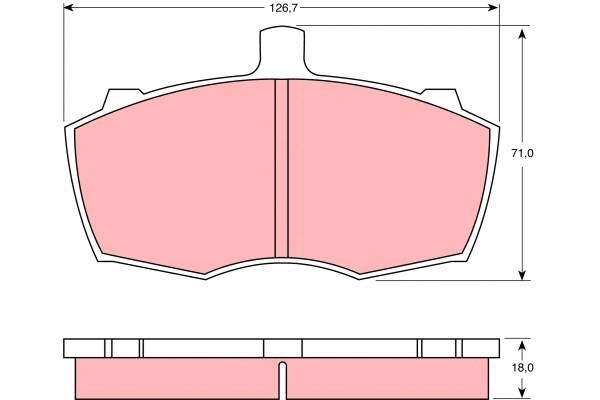 Brake Pad Set, disc brake (GDB760)