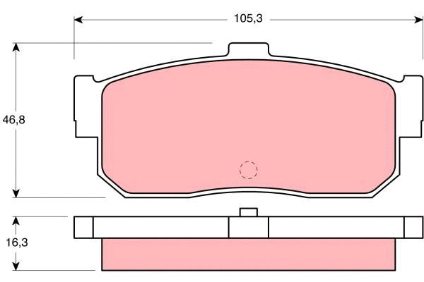 Brake Pad Set, disc brake (GDB1172)