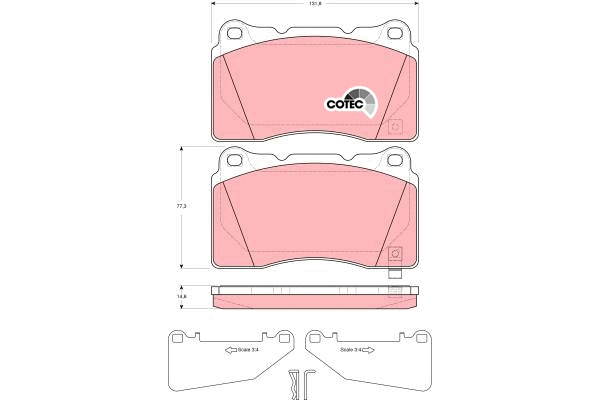 Brake Pad Set, disc brake (GDB3349)