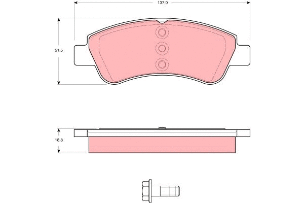 Brake Pad Set, disc brake (GDB1582)