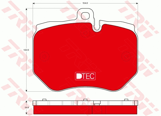Brake Pad Set, disc brake (GDB1848DTE)