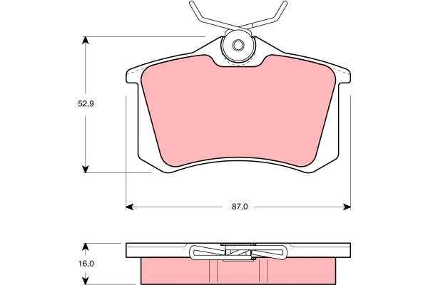 Brake Pad Set, disc brake (GDB1439)