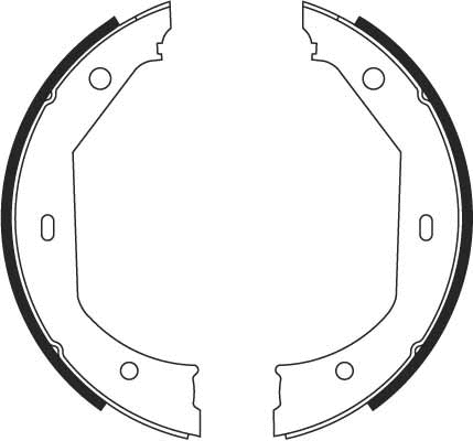 Brake Shoe Set, parking brake