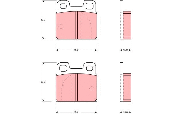 Brake Pad Set, disc brake (GDB144)
