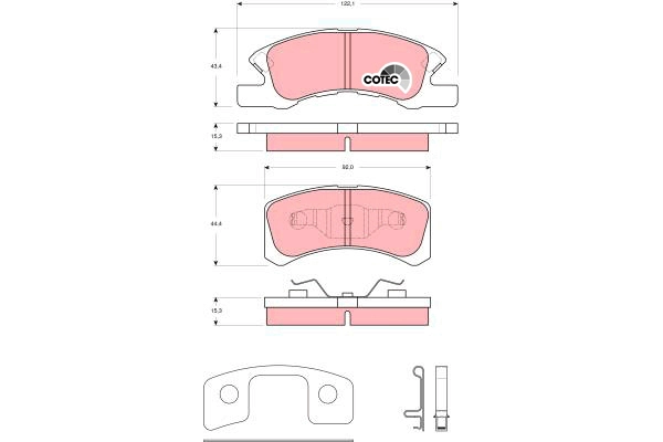 Brake Pad Set, disc brake (GDB3358DT)
