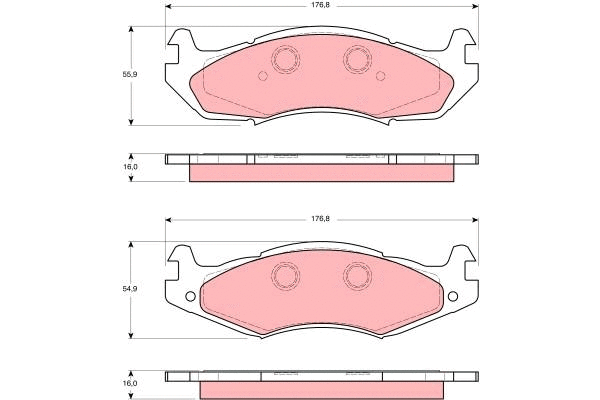 Brake Pad Set, disc brake (GDB1207)