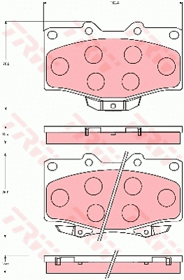 Brake Pad Set, disc brake (GDB7049)