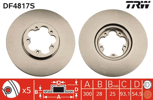 Brake Disc (DF4817S)