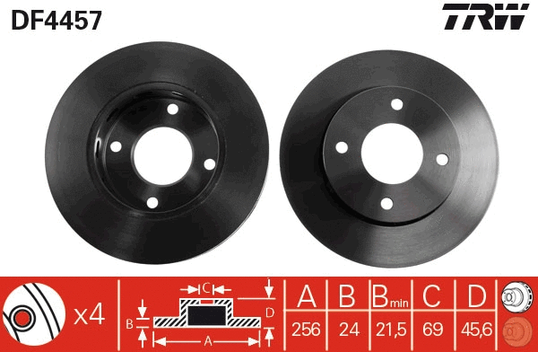 Brake Disc (DF4457)